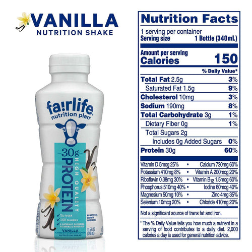 Fairlife Nutrition Plan High Protein Shake Variety Pack- 11.5 Fl Oz (12 Pack) (6 Chocolate & 6 Vanilla) In Accents Depot Packaging