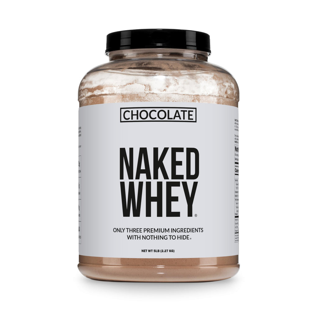 NAKED Vanilla Whey Protein Powder - All Natural Grass Fed Whey Protein Powder, Vanilla Flavor, Organic Coconut Sugar, 5Lb Bulk, NSF Certified, GMO-Free, Soy Free, Gluten Free - 61 Servings