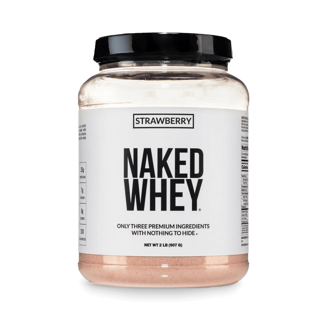 NAKED Vanilla Whey Protein Powder - All Natural Grass Fed Whey Protein Powder, Vanilla Flavor, Organic Coconut Sugar, 5Lb Bulk, NSF Certified, GMO-Free, Soy Free, Gluten Free - 61 Servings