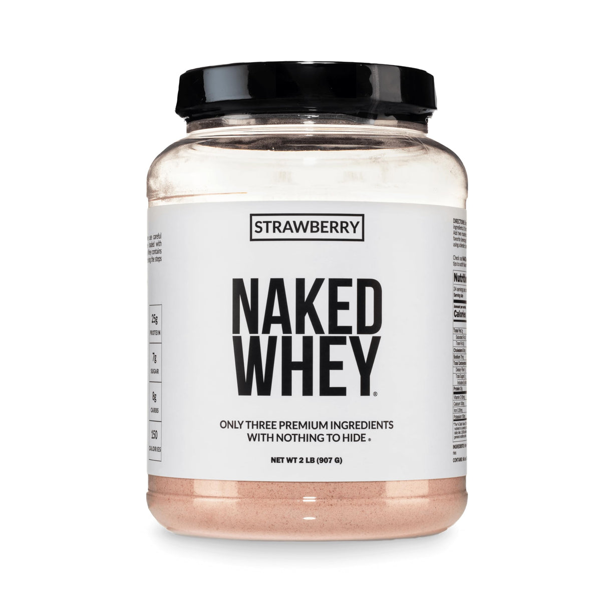 NAKED Vanilla Whey Protein Powder - All Natural Grass Fed Whey Protein Powder, Vanilla Flavor, Organic Coconut Sugar, 5Lb Bulk, NSF Certified, GMO-Free, Soy Free, Gluten Free - 61 Servings